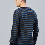 Navy Striped Sweater