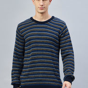 Navy Striped Sweater