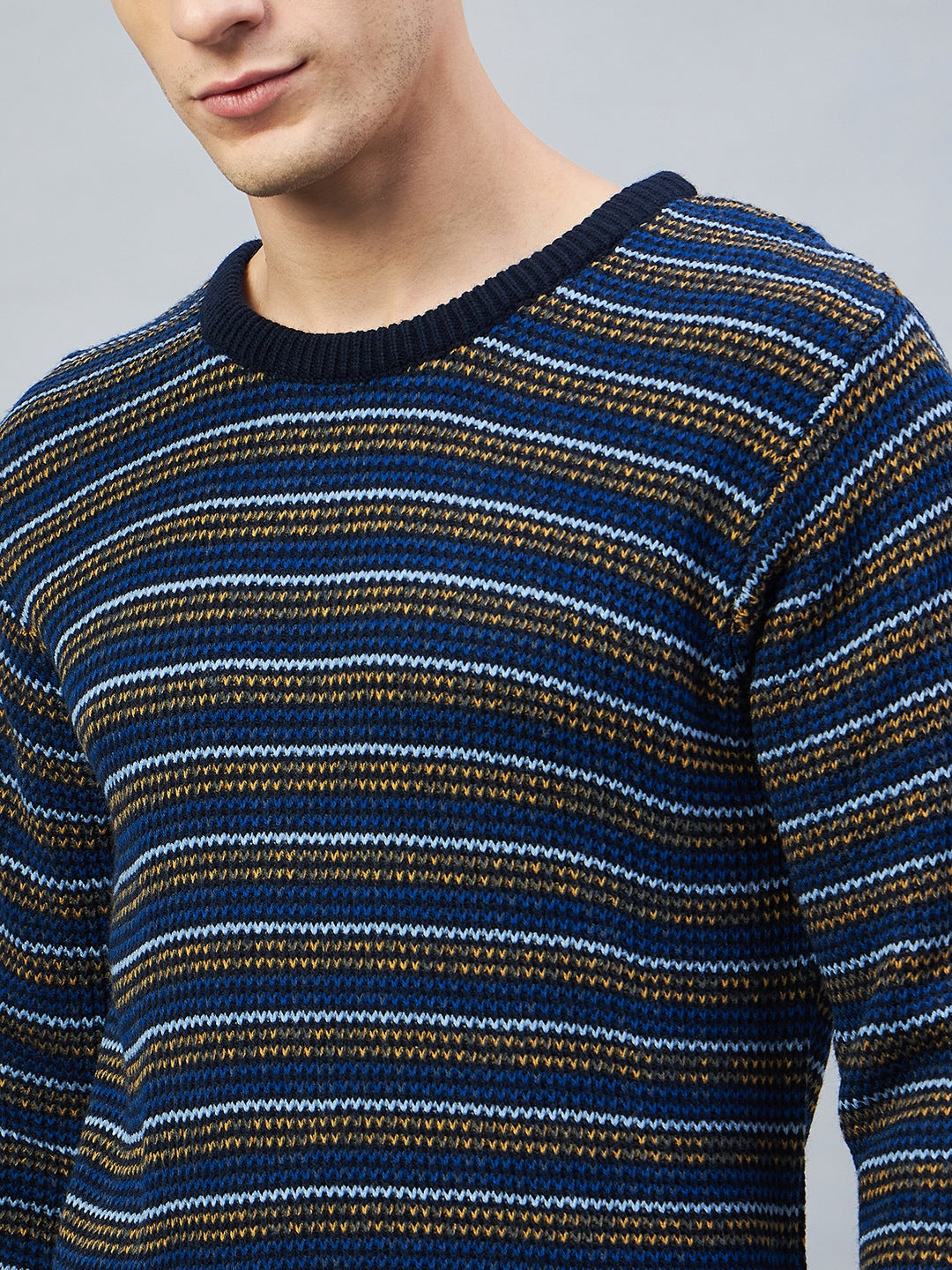 Navy Striped Sweater