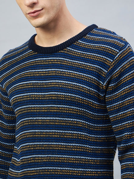 Navy Striped Sweater