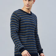 Navy Striped Sweater