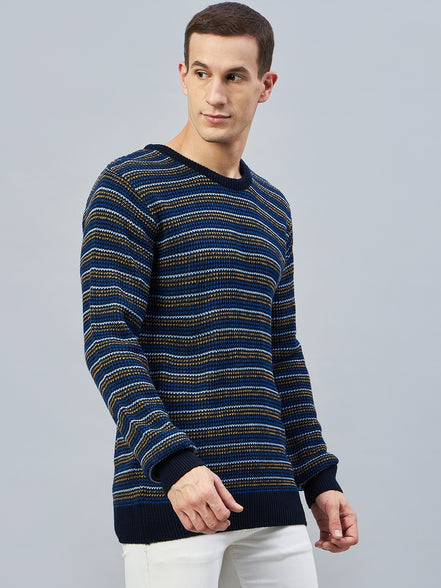 Navy Striped Sweater