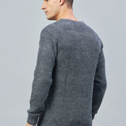 Blue Round Neck Sweater