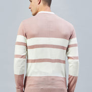 Pink V Neck Sweater