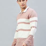 Pink V Neck Sweater