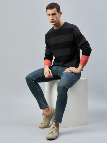 Black Round Neck Sweater