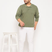 Pista Polo Neck Plus Size Sweater