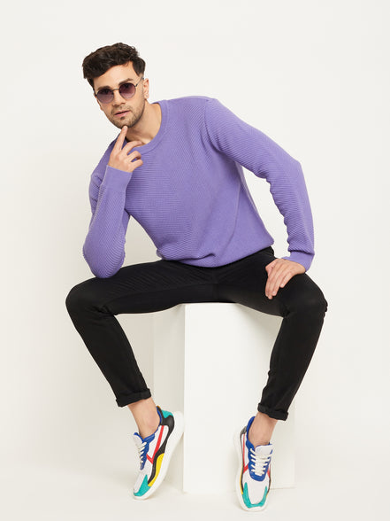 Lavender Round Neck Sweater