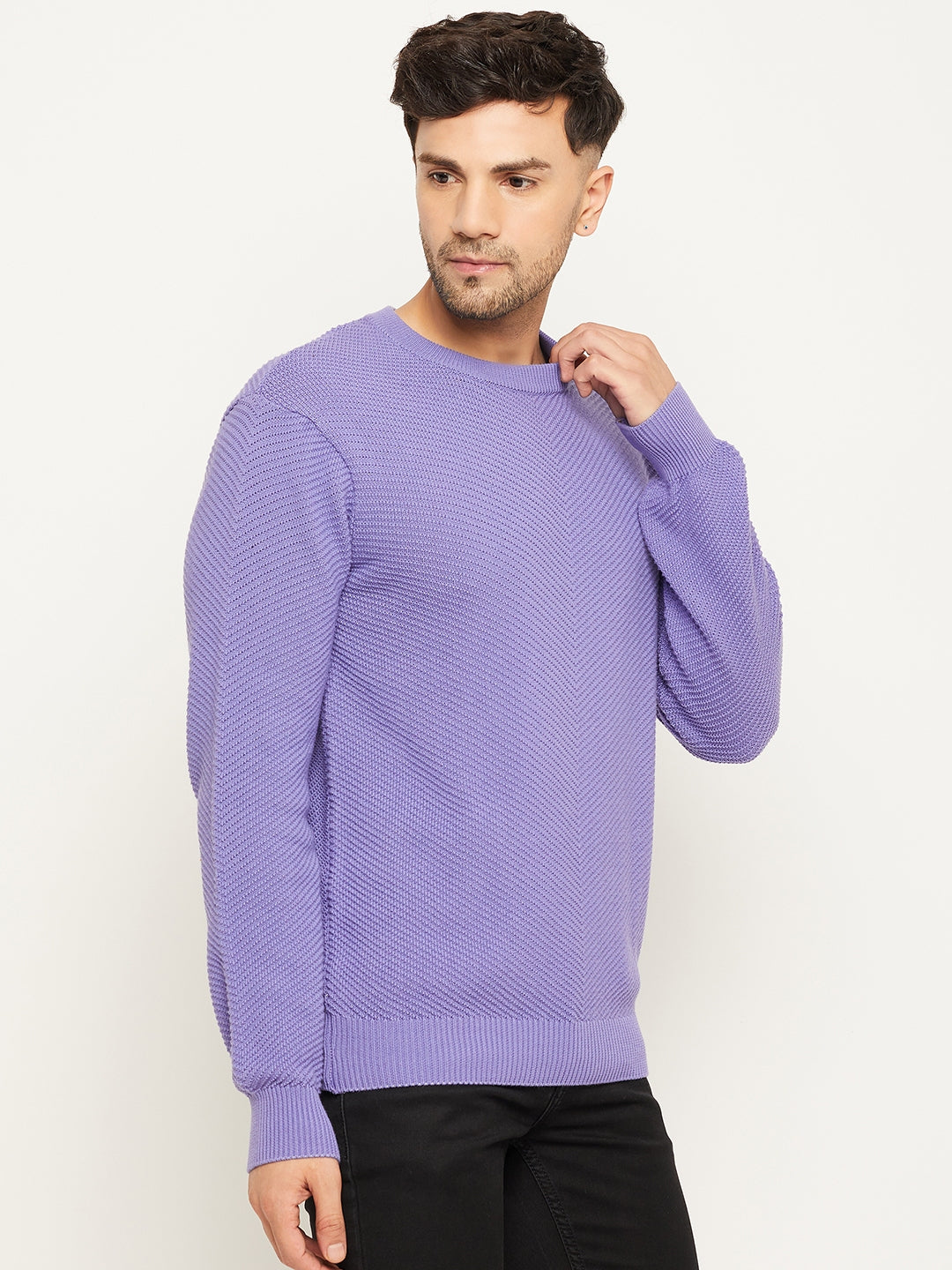 Lavender Round Neck Sweater