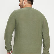 Pista V Neck Plus Size Sweater