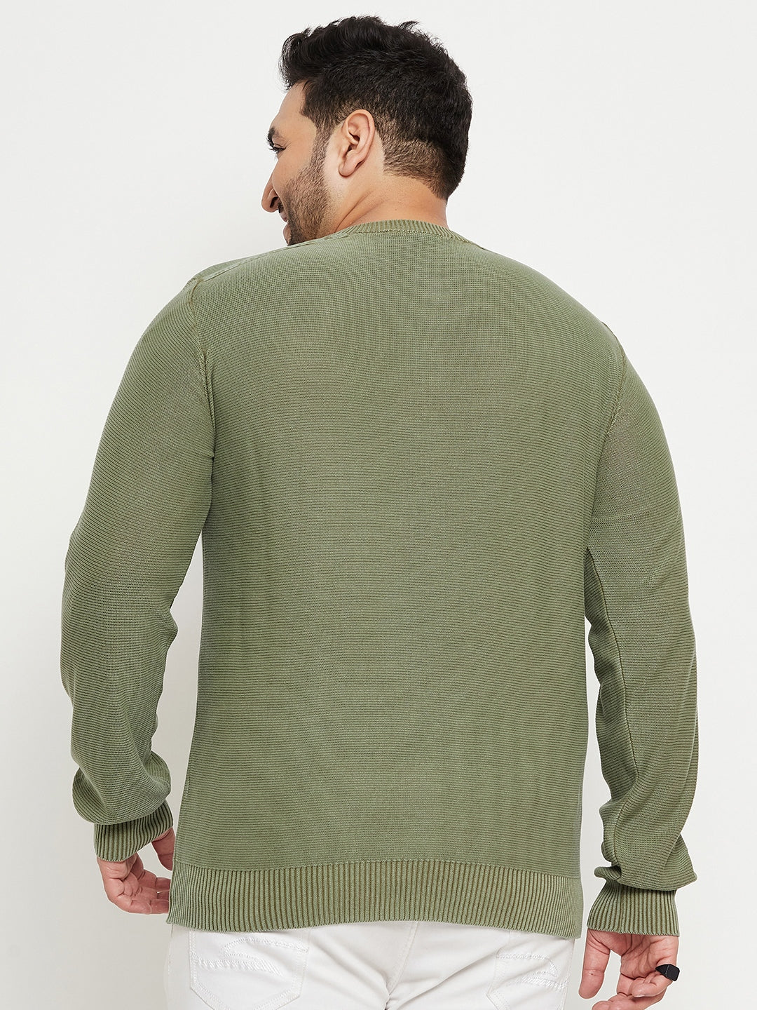 Pista V Neck Plus Size Sweater
