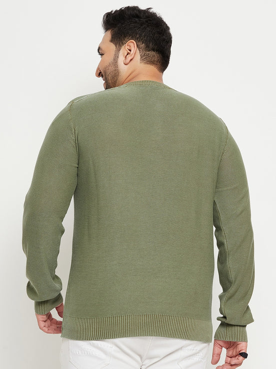 Pista V Neck Plus Size Sweater
