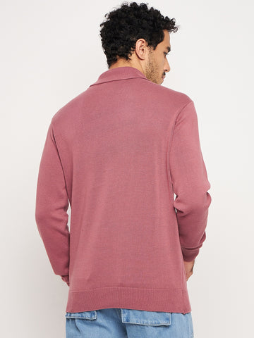 Dusty Pink High Neck Sweater