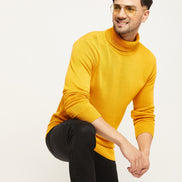 Mustard High Neck Sweater