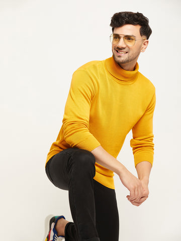 Mustard High Neck Sweater