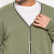 Pista Solid V Neck Plus Size Sweater