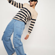 Khaki Round Neck Sweater
