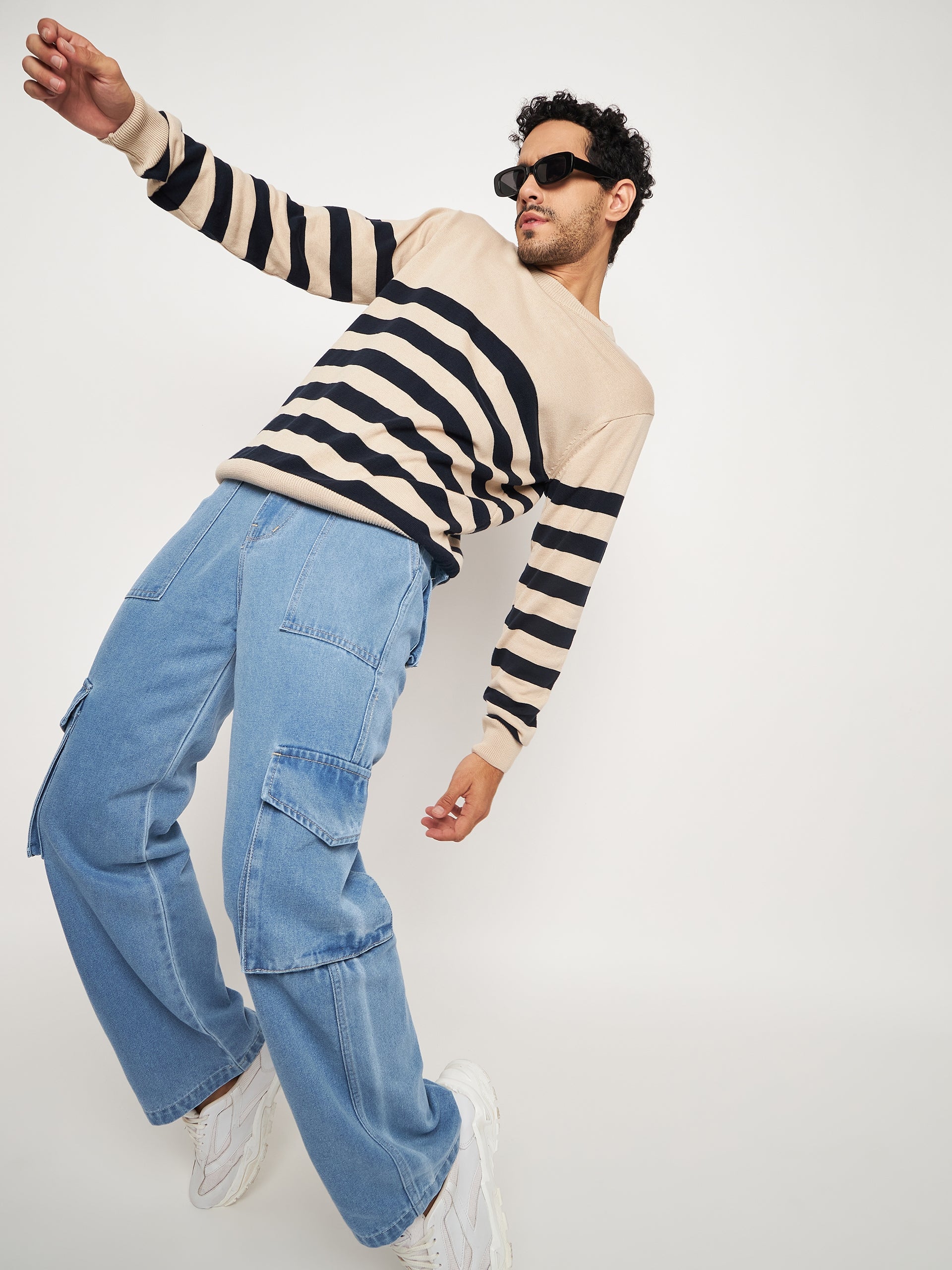 Khaki Round Neck Sweater