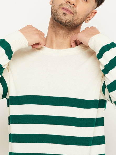 Off White Striped Sweater