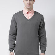 Grey Solid Pullover