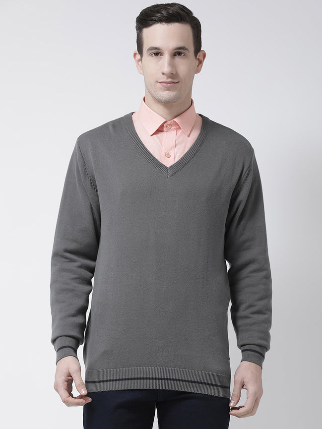 Grey Solid Pullover