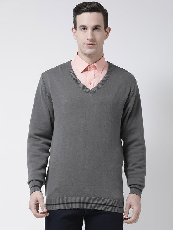 Grey Solid Pullover