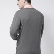 Grey Solid Pullover