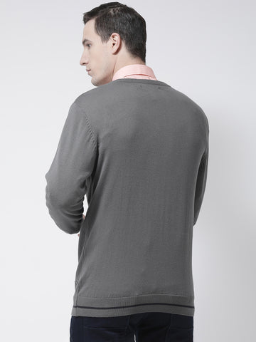 Grey Solid Pullover