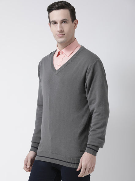 Grey Solid Pullover