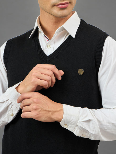 Black Solid Sweater