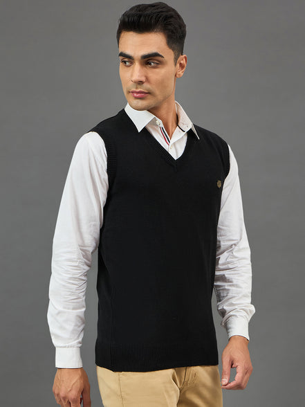 Black Solid Sweater