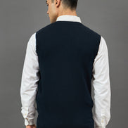 Navy Solid Sweater