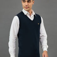 Navy Solid Sweater
