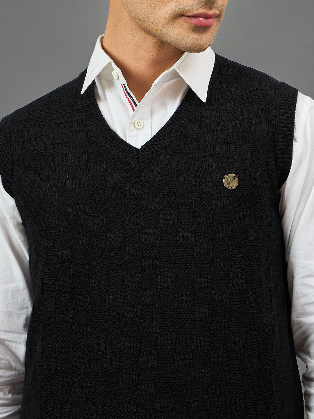 Black Check Sweater