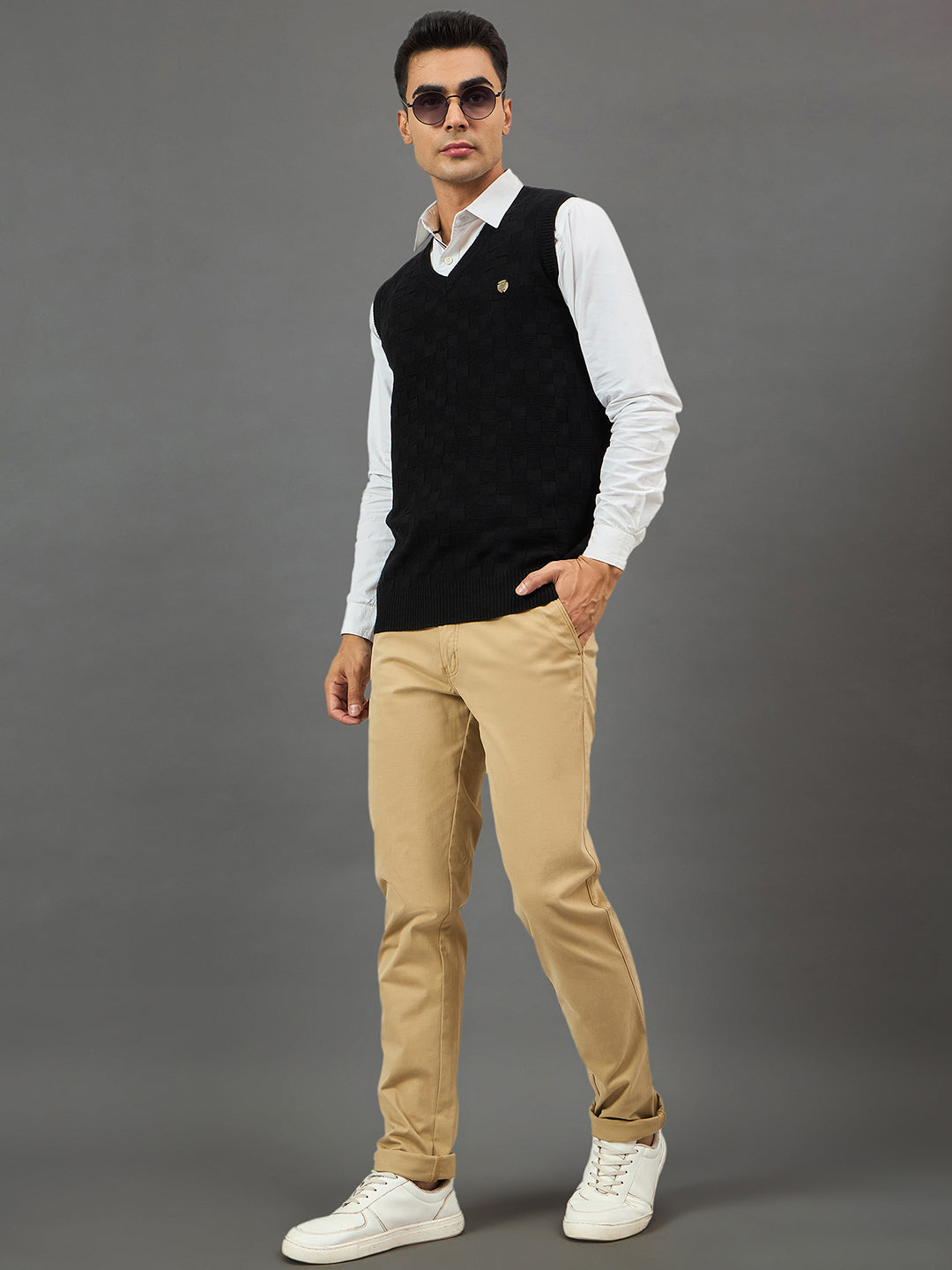 Black Check Sweater