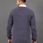 Purple Solid Sweater