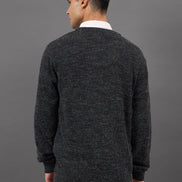Denim Solid Sweater