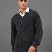 Denim Solid Sweater