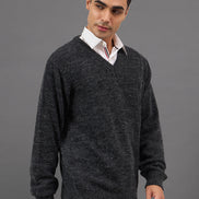 Denim Solid Sweater