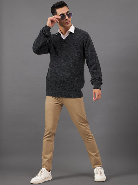 Black Solid Sweater