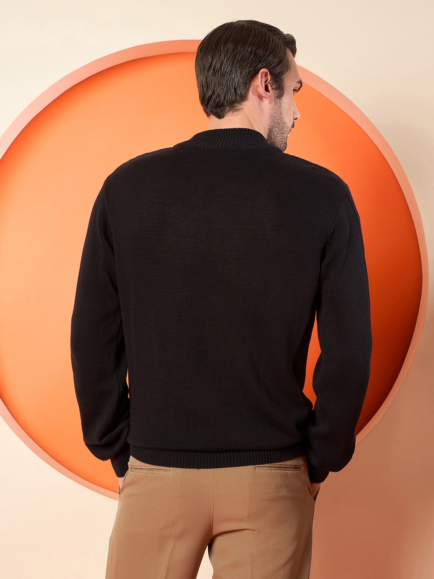 Black High Neck Sweater