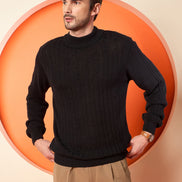 Black High Neck Sweater