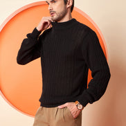 Black High Neck Sweater