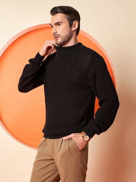 Black High Neck Sweater