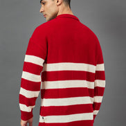 Red Striper Sweater