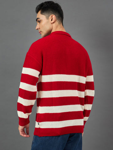 Red Striper Sweater