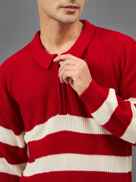 Red Striper Sweater