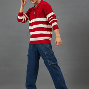 Red Striper Sweater