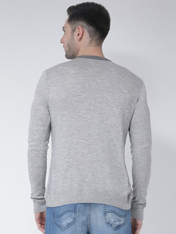 Grey Typography Sweater