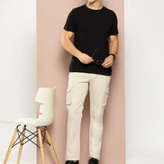 Ecro Melange  Cargo Pant